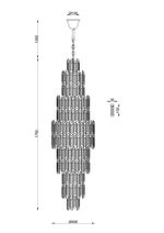 Каскадная люстра Divinare ROSIE 3511/02 LM-36, 36хE14