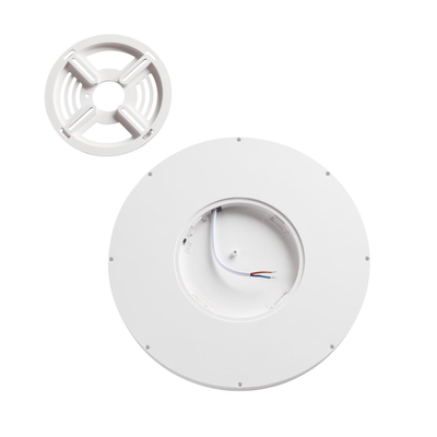 7661/24L MITRA LED SN 090 Светильник пластик/белый LED 24Вт 3000/4000K D300 IP40 OMEGA WHITE