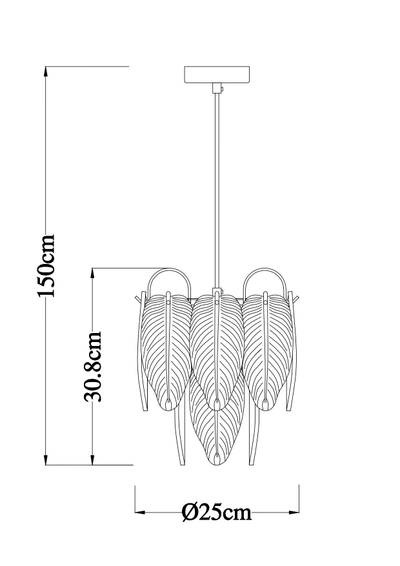 Подвесной светильник Arte Lamp EVIE A4052SP-1SG, 1хE27