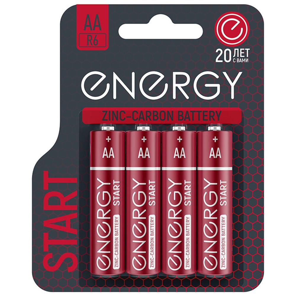 Батарейка солевая Energy Start R6/4B (AА)