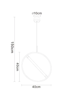 Подвесной светильник Arte lamp DOLORES A2565SP-1BK, 1хLED