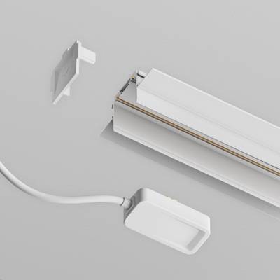 Ввод питания(0,5м) Radity для встраиваемого монтажа белый, TRA084B-12W-50. TM Maytoni