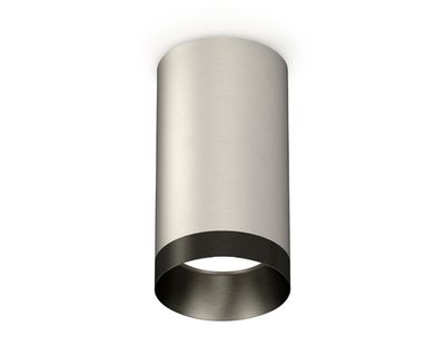 Комплект накладного светильника XS6324011 SSL/PBK серебро песок/черный полированный MR16 GU5.3 (C6324, N6131)