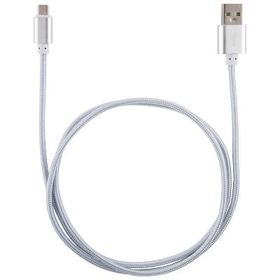 Кабель Energy ET-29-2 USB/MicroUSB, 2 метра, цвет - серебро