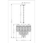 Подвесная люстра Arte Lamp EVIE A4052LM-6SG, 6хE14