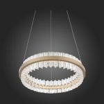 SL383.203.01 Светильник подвесной ST-Luce Золотистый/Золотистый, Прозрачный LED 1*34W 3000K