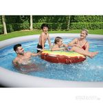 Бассейн с надувным бортом круглый 457*107 см, 12362л, Fast Set 57372 (набор) Bestway
