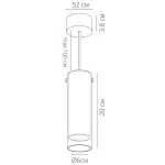Точечный подвесной светильник Arte Lamp LAZIO A5367SP-1SS, GU10