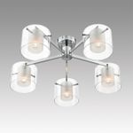 8261/5C MODERNI LN26 металл/стекло, хром/прозрачный Люстра потолочная E14 5*40W 220V VERDI