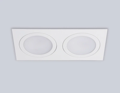 Светильник встраиваемый TN6612/2 WH белый IP44 GX53/2 max 15W 215*110*24