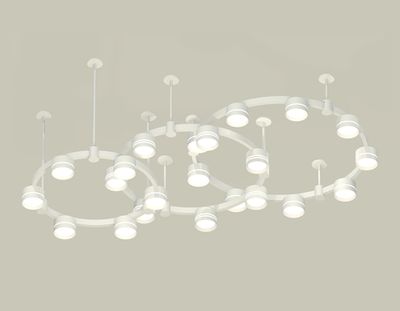 Комплект подвесного светильника с акрилом XR92212260/22 SWH/FR белый песок/белый матовый GX53 (A9221, A9226, A9232, C9241, C9236, C9231, N8477, N8461)