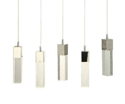 08510-5AS(4000K) Подвес на планке Аква хром w63*7 h180 PowerLed 25W (4000К)