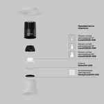 Встраиваемый светильник Dip Hight+ 3000K 10Вт 50° DL120-10W-3K-TRS-W. TM Maytoni