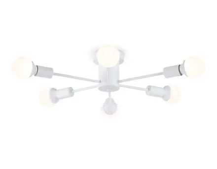 Потолочный светильник в стиле лофт TR80401/6 WH белый E27/6 max 60W D780*150