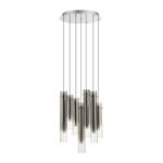 5061/32LA PENDANT ODL24 319 серебристый/дымчатый/металл/стекло Люстра каскадная LED 7*4W 3000K SHINY