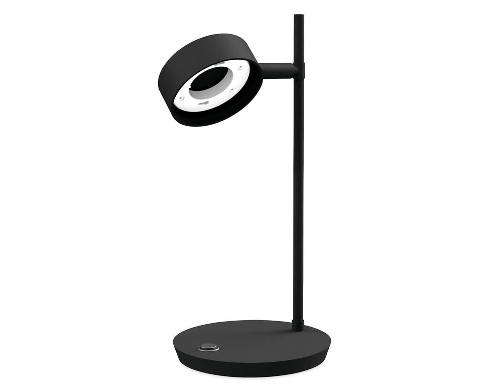 Корпус светильника настольный поворотный для насадок Ø85мм с выключателем C9802 SBK черный песок D150*330mm GX53