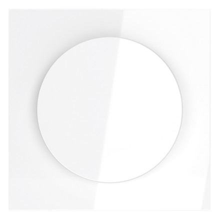 VLS002001 Накладка для светорегулятора поворотно-нажимного, S70 (белый глянцевый). (ТМ Maytoni)