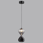 5092/4L PENDANT ODL25 357 черный/прозрачн/дымчатый градиент/металл/стекло Подвес LED 4W 4000K 388Лм GLESSI