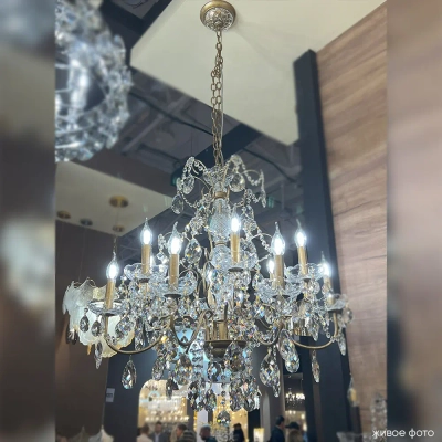 Люстра Crystal Lux ODELIS SP12 GOLD 2571/312