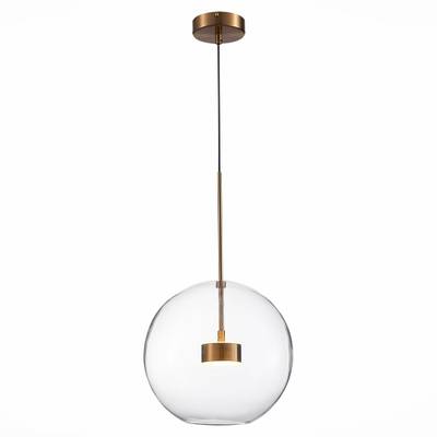 SL1133.233.01 Светильник подвесной ST-Luce Латунь/Прозрачный LED 1*14W 3000K