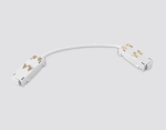 Коннектор питания гибкий для шинопровода Magnetic 220V GL1109 WH белый 250*28.5*18