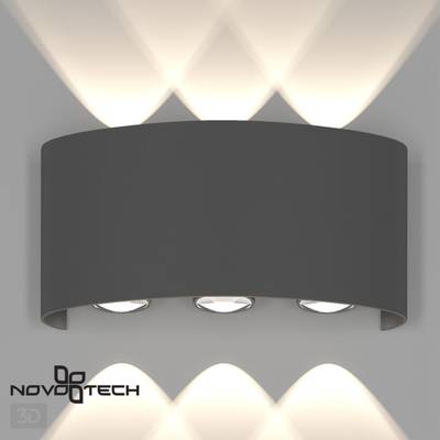 358460 STREET NT20 376 темно-серый  Ландшафтный настенный светильник IP54 LED 4000K 6W 85-265V CALLE