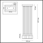 3719/8 SUSPENTIONI LN19 214 разноцветный Светильник подвесной "паук" E27 8*60W 220V LOTTE
