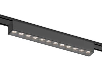 Светильник светодиодный трековый для шинопровода Magnetic Ultra Slim GV1409 BK черный IP20 12W 4200K 48V 24° 230*26*24