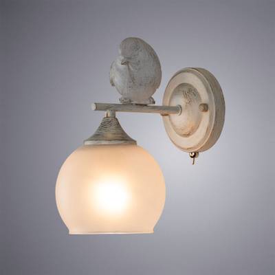 Бра Arte Lamp GEMELLI A2150AP-1WG, 1хE27