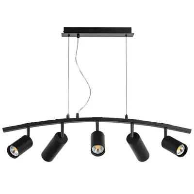 LR735373872 Люстра RULLO 5х50W GU10 ЧЕРНЫЙ (571735+214437-3+214487-2)