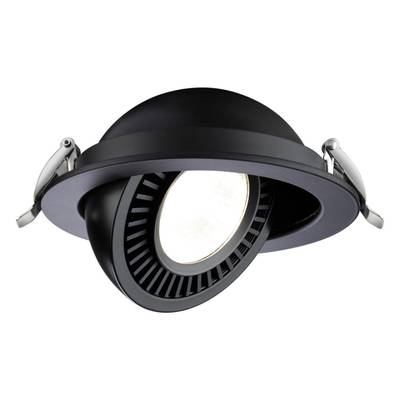 358818 SPOT NT21 278 черный Светильник встраиваемый светодиодный IP20 LED 18W 1600Лм 4000K 220V GESSO