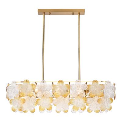 SL6240.203.08 Светильник подвесной ST-Luce золотистый/Прозрачный, янтарный E14 8*60W