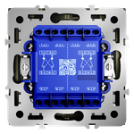 VLS020504 Перекрестный переключатель встраиваемый VOLTUM S70 двухклавишный 10А, (шелк). (ТМ Maytoni)
