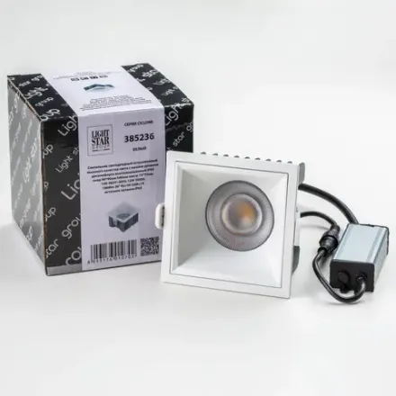 385236 Светильник CICLONE QUAD 12W LED 1868LM 36G БЕЛЫЙ 3000K IP65 Lightstar