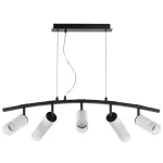 LR7353638621 Люстра RULLO 5х50W GU10 ЧЕРНЫЙ/БЕЛЫЙ (571735+214436-3+214486-2+202431-5)
