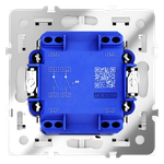 VLS020202 Выключатель встраиваемый VOLTUM S70 двухклавишный с подсветкой 10А, (белый матовый) (ТМ Maytoni)