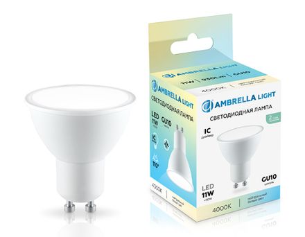 Лампа светодиодная 181104 LED MR16 11W IC GU10 4000K 175-265V