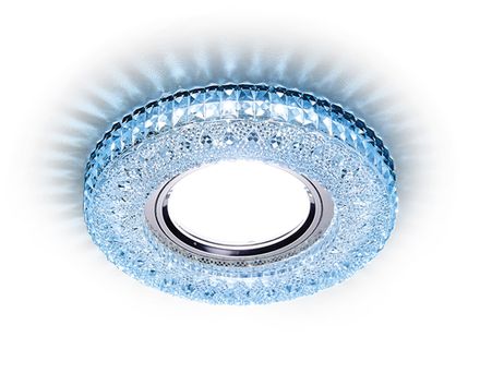 Встраиваемый точечный светильник со светодиодной лентой S271 CL/CLD хром/прозрачный MR16+3W(LED COLD)