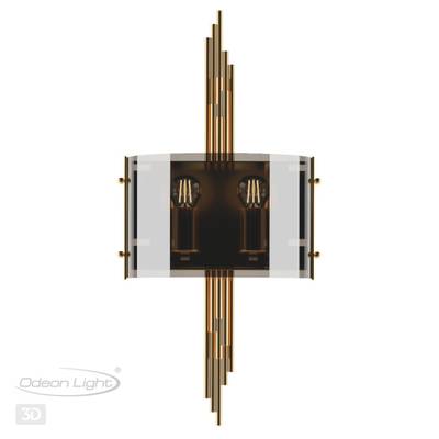 4895/2WA MODERN ODL_EX23 85 бронзовый/дымчатый/металл/стекло Бра E27 2*40W MARGARET