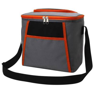 Термосумка PC2207, 12л, р-р: 26x20x24см, цвет: серо-оранжевый