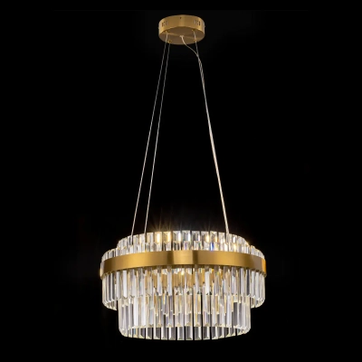 Citilux Sheldon CL339153 LED Люстра хрустальная с пультом Бронза