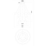 Подвесная люстра Arte lamp GRACE A1868SP-3PB, 1хLED