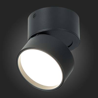 ST651.442.09 Светильник потолочный поворотный Черный LED 1*9W 4000K 720Lm Ra&gt;90 120° IP20 D85xH87 170-240VV