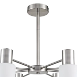 8099/8C COMFI LN26 105 никель/белый металл/стекло Люстра потолочная Е14 8*40W 220V MAVE