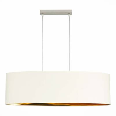 SLE300563-03 Светильник подвесной Никель/Золотистый, Светло-бежевый E27 3*40W