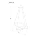Подвесная люстра Arte Lamp MERIDIANA A2198SP-2WH, 1хLED