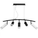 LR7358623731 Люстра RULLO 5х50W GU10 ЧЕРНЫЙ/БЕЛЫЙ (571735+214437-3+214486-2+202431-5)