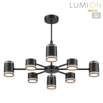 8234/8C COMFI LN25 000 черный, металл/акрил Люстра потолочная GX53 LED 8*10W + LED-проектор 4*5W 2700К 220V VIRSAVA