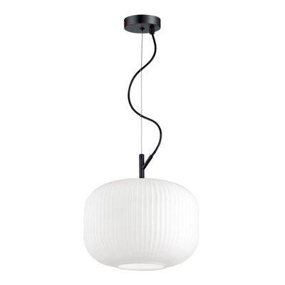 4754/1 PENDANT ODL21 411 белый/черный Подвес E27 60W ROOFI