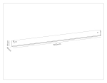 Светильник светодиодный трековый Magnetic 48V 10mm GL2330 BK черный IP20 30W 3CCT 3000-6400K 600*10*37